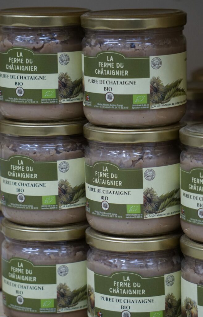 châtaigne - producteur - terres lyonnaises purée de châtaigne - terres lyonnaises