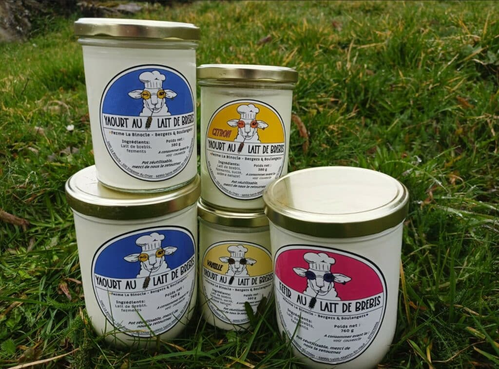 Yaourts Kéfir Terres Lyonnaises la Binocle Yaourts et Kéfir de la Binocle