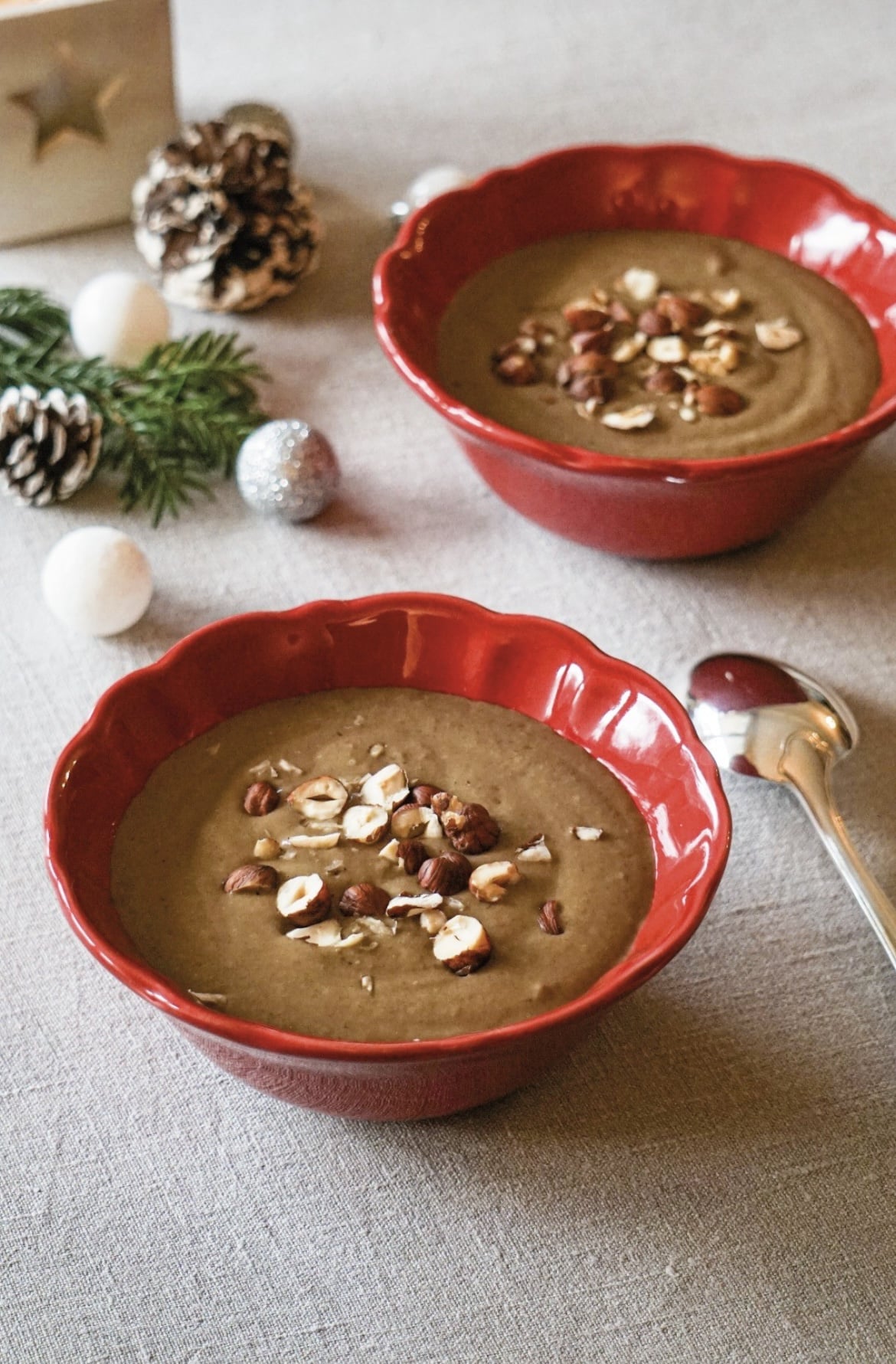 Velouté cèpes et châtaignes